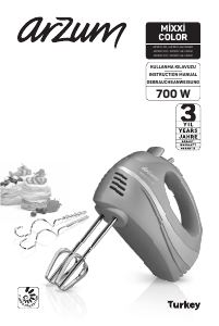 Bedienungsanleitung Arzum AR 1047-DM Handmixer