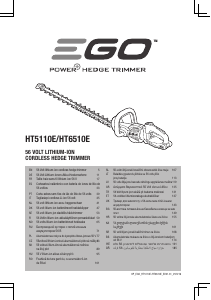 מדריך EGO HT6510E מכשיר גיזום