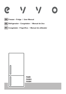 Bruksanvisning EVVO F60BK Kyl-frys