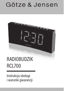 Instrukcja Götze & Jensen RCL700 Radiobudzik