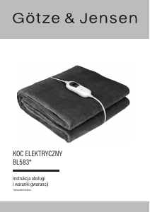 Instrukcja Götze & Jensen BL583G Koc elektryczny