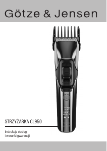 Instrukcja Götze & Jensen CL950 Strzyżarka do włosów