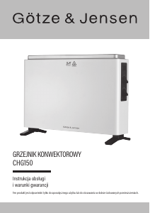 Instrukcja Götze & Jensen CHG150 Ogrzewacz