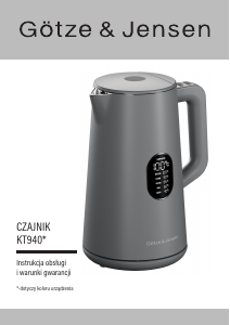 Instrukcja Götze & Jensen KT940G Czajnik