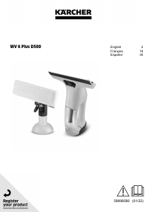 Manual de uso Kärcher WV 6 Plus D500 Limpiacristales