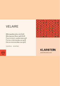 Bedienungsanleitung Klarstein 10047553 Velaire Mikrowelle