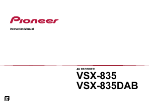 Bruksanvisning Pioneer VSX-835 Receiver