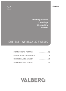 Handleiding Valberg WF 814 A-30 F S566C Wasmachine