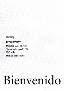Manual de uso BenQ FP71V+ Monitor de LCD
