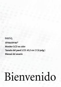 Manual de uso BenQ FP783+ Monitor de LCD