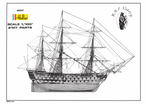 Handleiding Heller set 80897 Ships HMS Victory