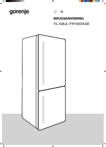 Brugsanvisning Gorenje NRK618D6X4WF Køle-fryseskab