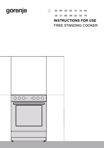 Bruksanvisning Gorenje GEC6A11SG Spis