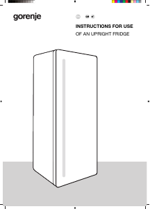 Manual Gorenje RN618E6X6WF Refrigerator