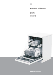 Manual Gorenje GS52214X Maşină de spălat vase