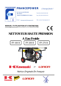 Mode d’emploi France Power FP 160 B Nettoyeur haute pression