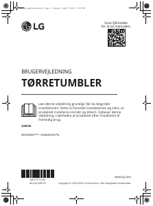 Brugsanvisning LG RV9DN9039 Tørretumbler