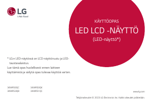 Käyttöohje LG 34WR50QK-B Nestekidenäyttö