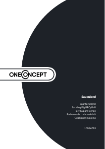 Manual de uso OneConcept 52026798 Sauenland Barbacoa
