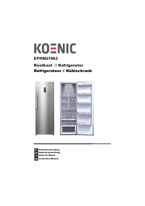 Bedienungsanleitung Koenic KFR 46216 A2 Kühlschrank