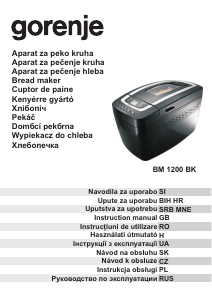 Instrukcja Gorenje BM1200BK Automat do chleba