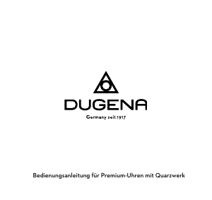Bedienungsanleitung Dugena Dessau Armbanduhr