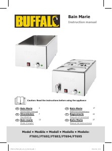 Bedienungsanleitung Buffalo FT695 Bain Marie