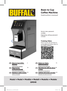 Manual de uso Buffalo GM949 Máquina de café