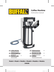 Manual de uso Buffalo CW306 Máquina de café