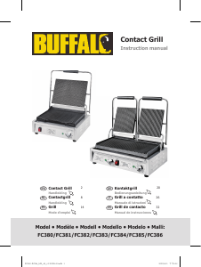 Bruksanvisning Buffalo FC384-A Smörgåsgrill