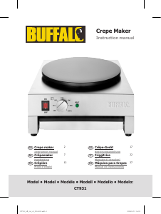 Manual de uso Buffalo CT931-A Crepera