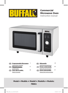 Manual de uso Buffalo FB861 Microondas