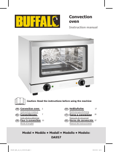 Manuale Buffalo DA957 Forno