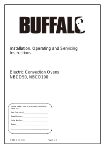 Bruksanvisning Buffalo CW864 Ugn