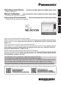 Manual de uso Panasonic NE-SCV3N Microondas