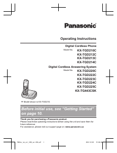 Bruksanvisning Panasonic KX-TG443CSK Trådlös telefon