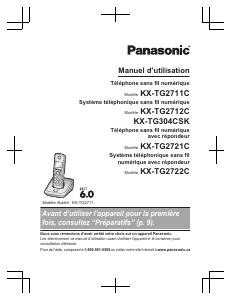 Mode d’emploi Panasonic KX-TG304 Téléphone sans fil