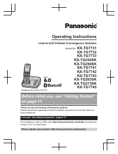 Bruksanvisning Panasonic KX-TG294SK Trådlös telefon