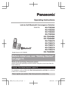 Bruksanvisning Panasonic KX-TG484SK Trådlös telefon