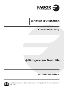 Mode d’emploi Fagor FL328EEW Réfrigérateur