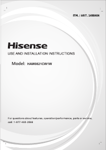 Manual Hisense HAW0821CW1W Air Conditioner