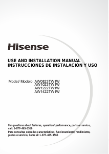 Manual Hisense AW1222TW1W Air Conditioner