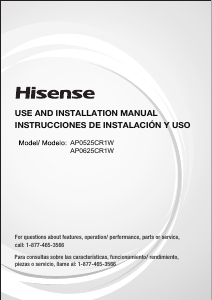 Manual Hisense AP0525CR1W Air Conditioner