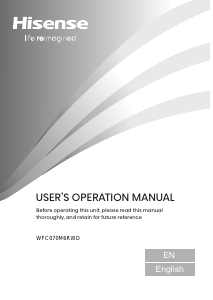 Manual de uso Hisense WFC070M6RWD Congelador
