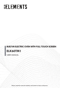 Handleiding KB Elements ELK60TM1 Oven