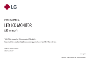 Bruksanvisning LG 32UN650K-W LCD skärm