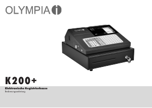 Bedienungsanleitung Olympia K200+ Registrierkasse