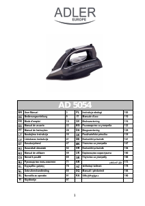 Bruksanvisning Adler AD 5054 Strykjärn
