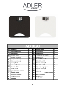 Manual Adler AD 8193 Cântar