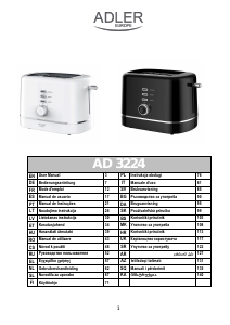 Прирачник Adler AD 3224 Тостер